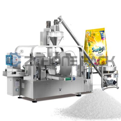 Rotary Premade Bag Eight-station Six-station Packaging Machine Washing Powder, Flour, Milk Powder and Carbon Powder